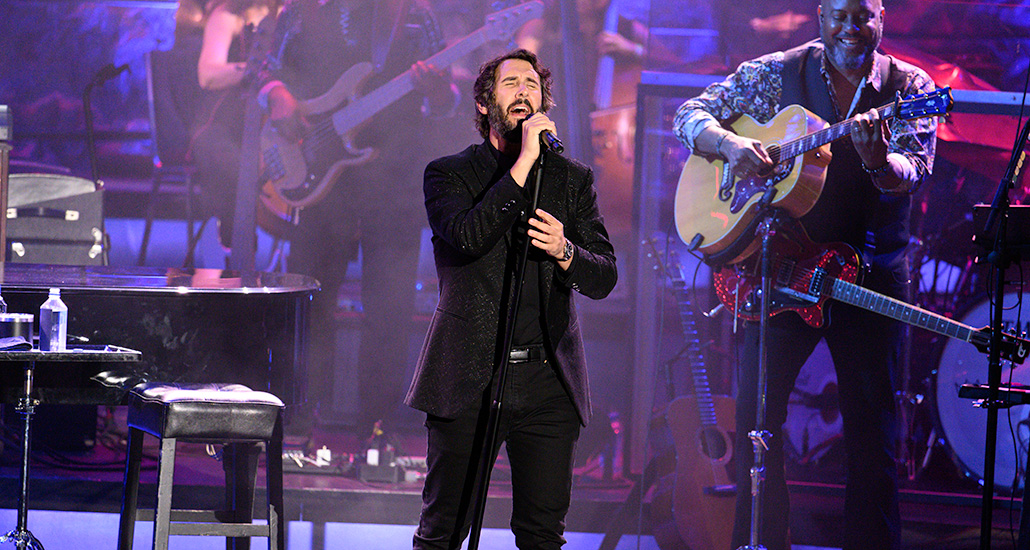 Josh Groban on stage
